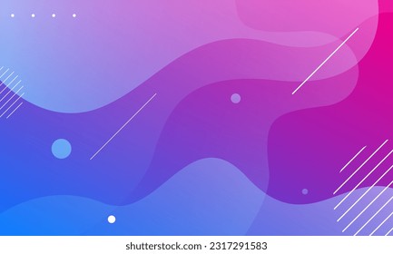 Blue and pink gradient liquid abstract background. Eps10 vector