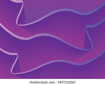 Blue pink gradient minimal wave modern design background