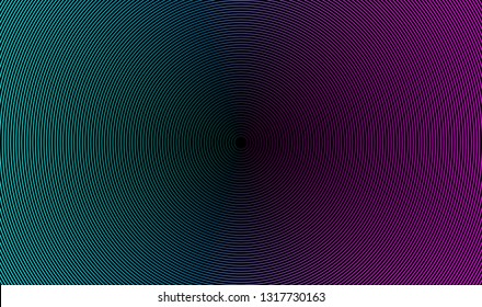 Blue and pink gradient round lines, beautiful, modern look.