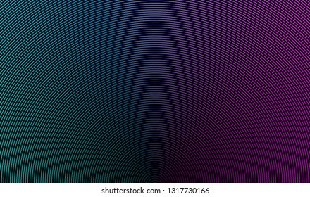 Blue and pink gradient round lines, beautiful, modern look.