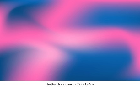 Textura degradada azul y rosa con estilo curvo abstracto. Diseño moderno del movimiento de la atmósfera