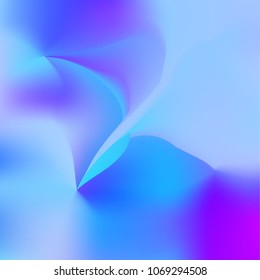 Blue, pink holographic background. Foil colorful texture. Abstract soft pastel colors backdrop. Trendy creative vector cosmic gradient. Vibrant print illustration. Creative neon template for banner.