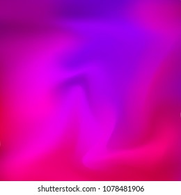 Blue, pink holographic background. Foil colorful texture. Abstract soft pastel colors backdrop. Trendy creative vector cosmic gradient. Vibrant print illustration. Creative neon template for banner.