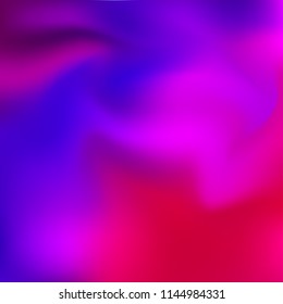 Blue, pink holographic background. Foil colorful texture. Abstract soft pastel colors backdrop. Trendy creative vector cosmic gradient. Vibrant print illustration. Creative neon template for banner.