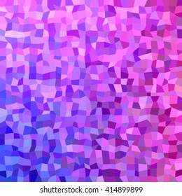 Blue and pink irregular rectangle mosaic vector background