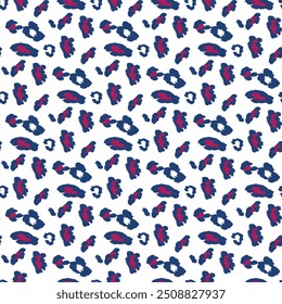 Blue pink leopard Pattern design
