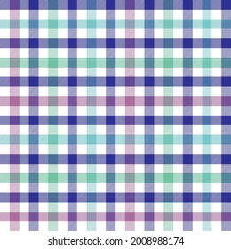 Blue and pink micro plaid. Seamless vector gingham pattern. Masculine shirt check. Design suitable for fashion, home decor and stationary.