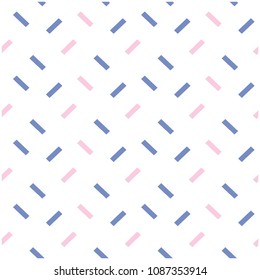 Blue Pink Mini Bar Pattern White Background Vector Image
