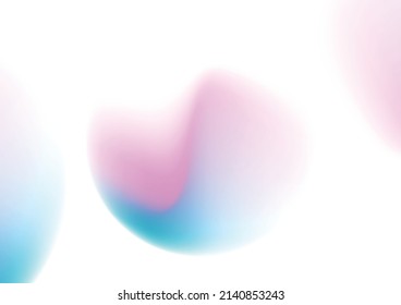 Minimale, blaue und rosafarbene Wellen mit glattem Farbverlauf-abstraktem Hintergrund. Vektordesign