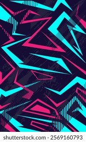 Blue and pink modern abstract background with grunge texture illustration