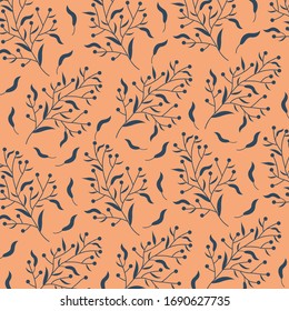 blue and pink nature print pattern