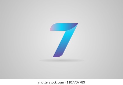 7 Number Logo Design Vector Element Stock Vector (Royalty Free ...