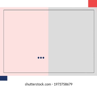 Blue and pink pastel boxes background 