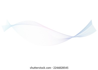 Fondo azul y rosa de las olas pastel. Ilustración vectorial.