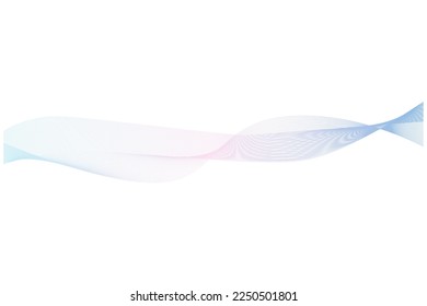 Blue and pink pastel wave background. Vector illustration.