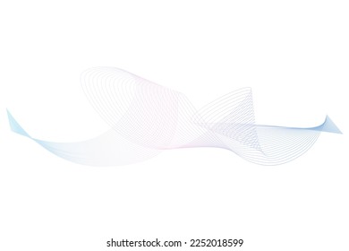Blue and pink pastel wave background. Vector illustration.