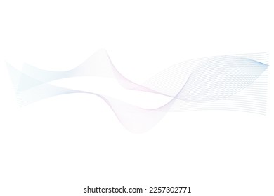 Blue and pink pastel wave background. Vector illustration.