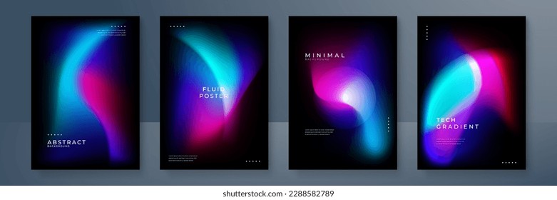 Blau-rosa, violetter Farbverlauf-Hintergrund mit Polarform und heller Textur auf schwarzem Hintergrund. Moderne, blaue, graue Technologie, Hintergrund für Posterhintergründe