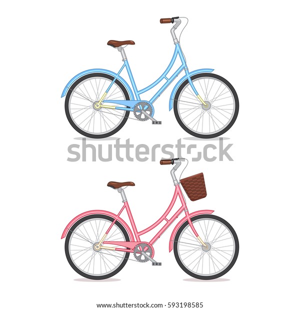 blue retro bike