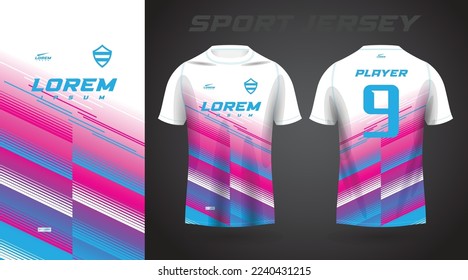 blue pink sport jersey design