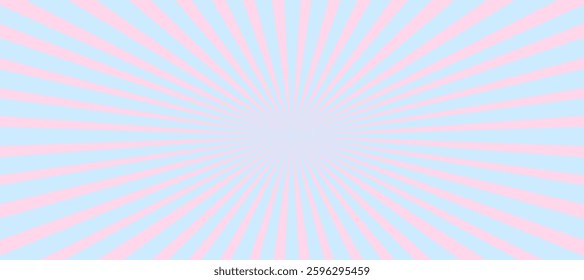Blue and pink sunburst background	