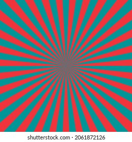 Blue and Pink Sunburst Pattern Background. Rays. Sunburst background. Vector illustration. Blue and Pink radial background.