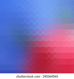 Blue pink triangular polygon pattern background