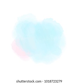 blue pink watercolor