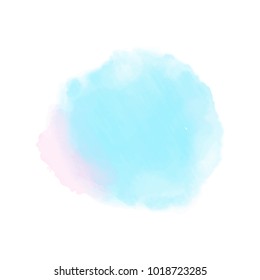 blue pink watercolor