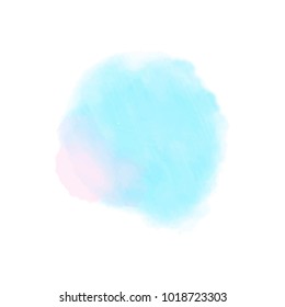 blue pink watercolor