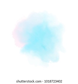 blue pink watercolor