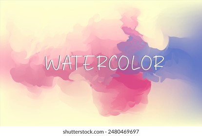 FONDO DE ACUARELA ROSA AZUL TEMA