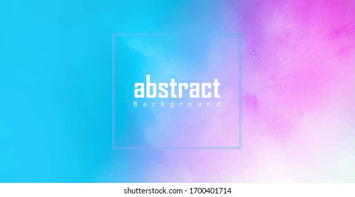 Blue and pink watercolor texture abstract background