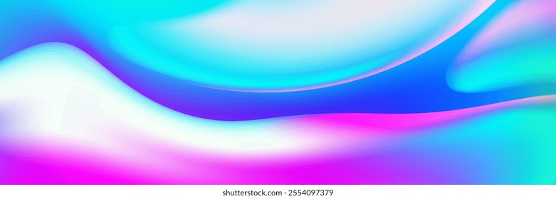 Blue pink white  bubble and fluid wallpaper, vector art abstract background