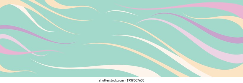 Blue pink Yellow abstract curve pattern background with copy space, Wave Abstract Background. For Design Flyer, Banner, Landing Page. Vector Illustration with Color Gradient