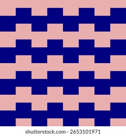 azul rosa ziguezague horizontal linha tira grunge padrão plano de fundo sem emenda repita o padrão, design de imagem repleto para impressão de tecido ou papel de parede, imprimir