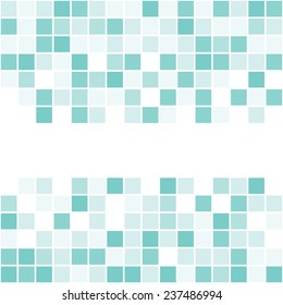 A blue pixel art style vector background