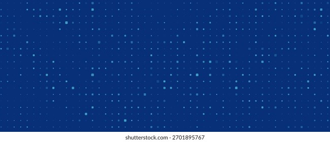 Fondo de píxeles azules. Abstractas patrón digital con cuadrícula cuadrada de Elementos. Malla punteada futurista con efecto degradado. 