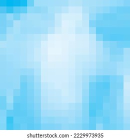 Blue pixel background. Design element. Presentation template.