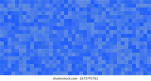 Un fondo de píxeles azul con un patrón cuadrado brillante. La ilustración abstracta tiene una textura de mosaico digital, creando un efecto tecnológico moderno.