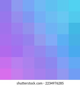 blauer Pixelhintergrund. Polygonaler Stil. Geometrische abstrakte Illustration.