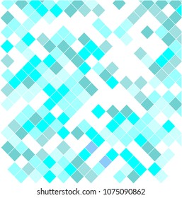 Blue pixel background. Vector illustration for your graphic design.