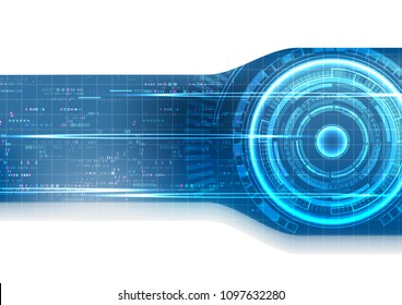 Blue Pixel Digital Technology Abstract Background