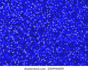 Blue pixel gradient background. Mosaic with background color change. Blue hexagonal background. Wallpaper pixels, hexagonal, mosaic, blue, gradient. Vector illustration.
