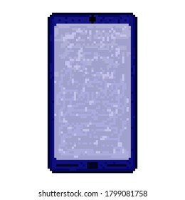 Blue Pixel Touch Telefon. Pixel-Smartphone-Bild