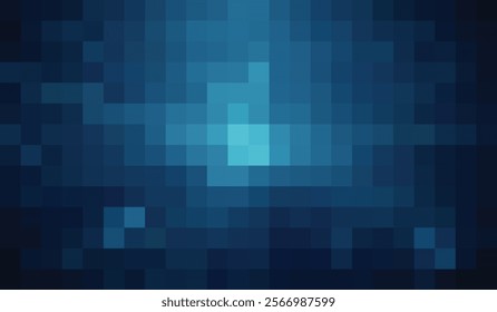 Blue Pixelated Abstract Digital Background