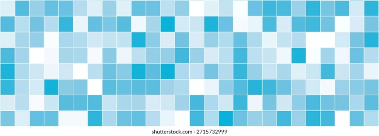 Blue pixelated mosaic background with various shades of blue, creating a modern and tech-inspired design. Ideal for digital, futuristic, and data-related themes.