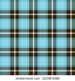 Blue Plaid Checkered Fabric Pattern Background