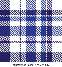 Blue Plaid, checkered, tartan seamless pattern suitable for fashion textiles and graphics