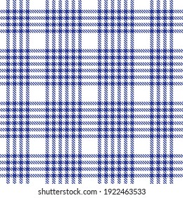 Blue Plaid, checkered, tartan seamless pattern suitable for fashion textiles and graphics